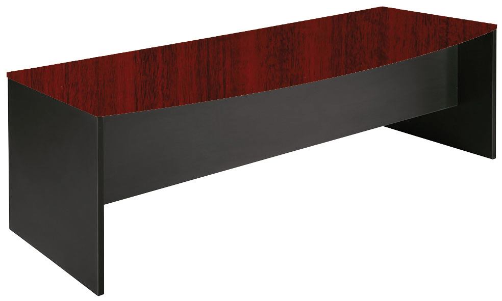 Bow Front Desk Redwood