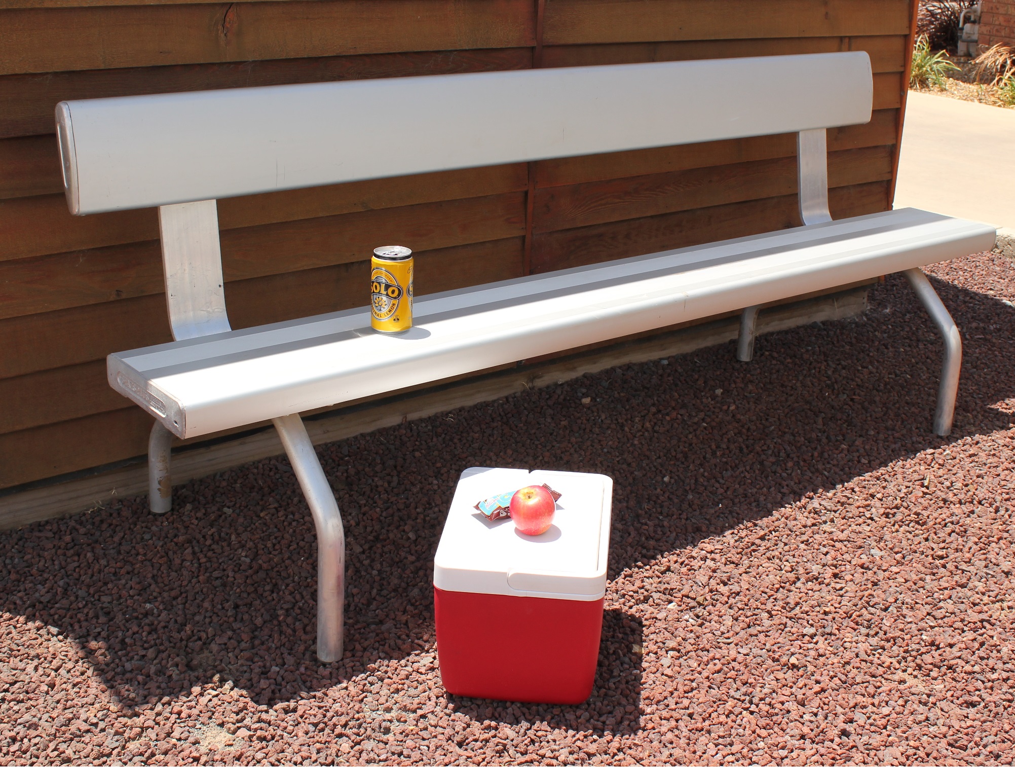 Freestanding Bench with Backrest 123